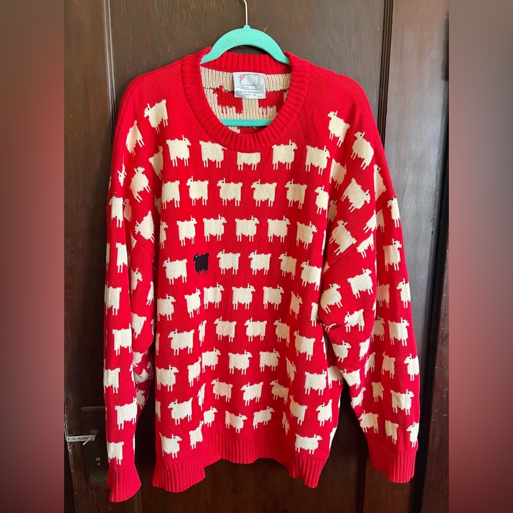 XXXL Warm & Wonderful Men's/Unisex "Diana Edition" Cotton Sheep Sweater - Picture 2 of 10